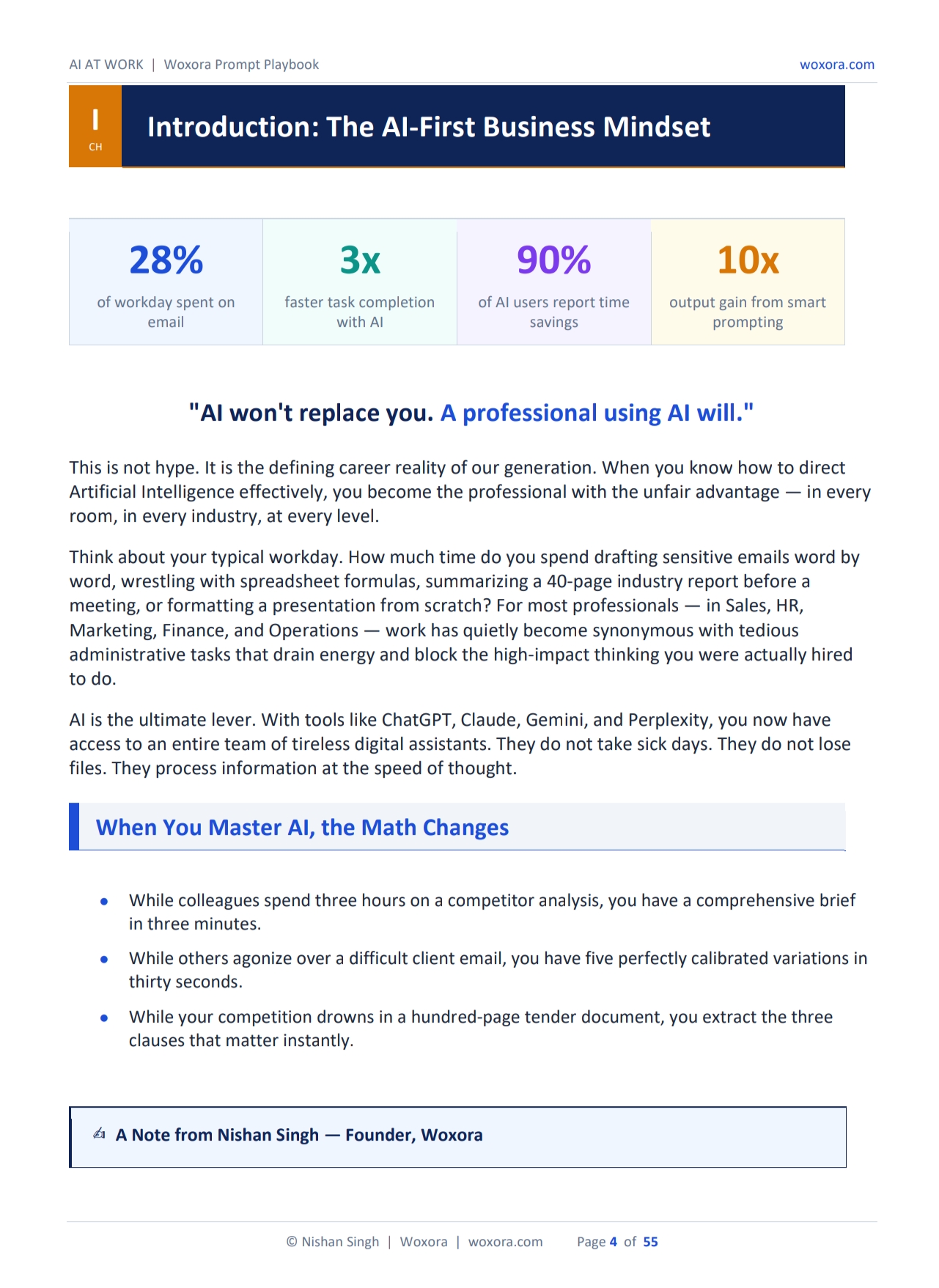 AI At Work - Sample Page 1 | The Professional Weapon 90% Haven't Discovered Yet