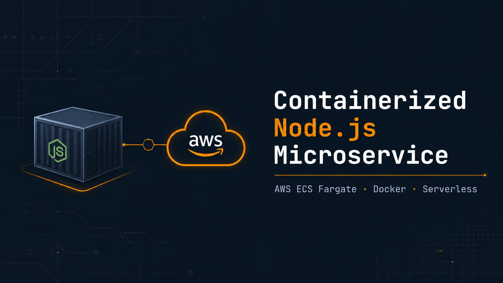 Containerized Node.js Microservice on ECS Fargate preview